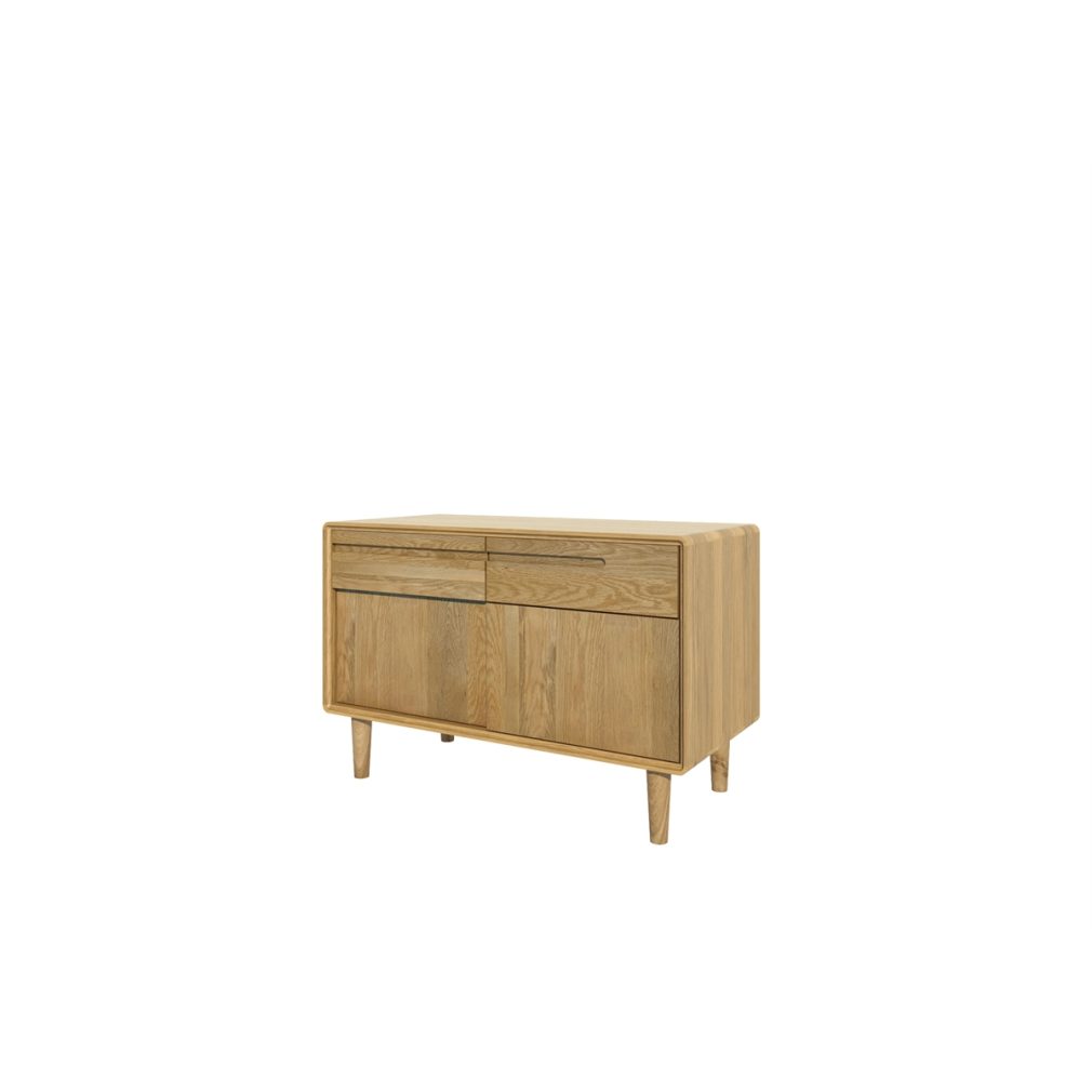 Scandic Narrow Unit - Solid Oak