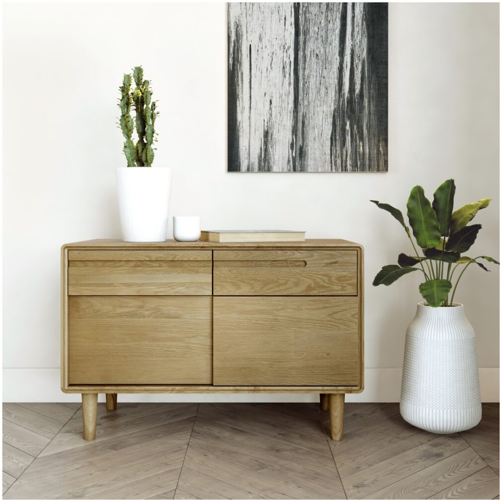 Scandic Narrow Unit - Solid Oak