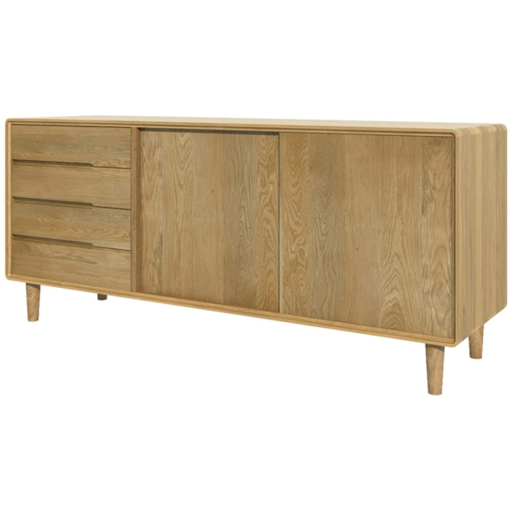 Scandic Wide Unit - Solid Oak