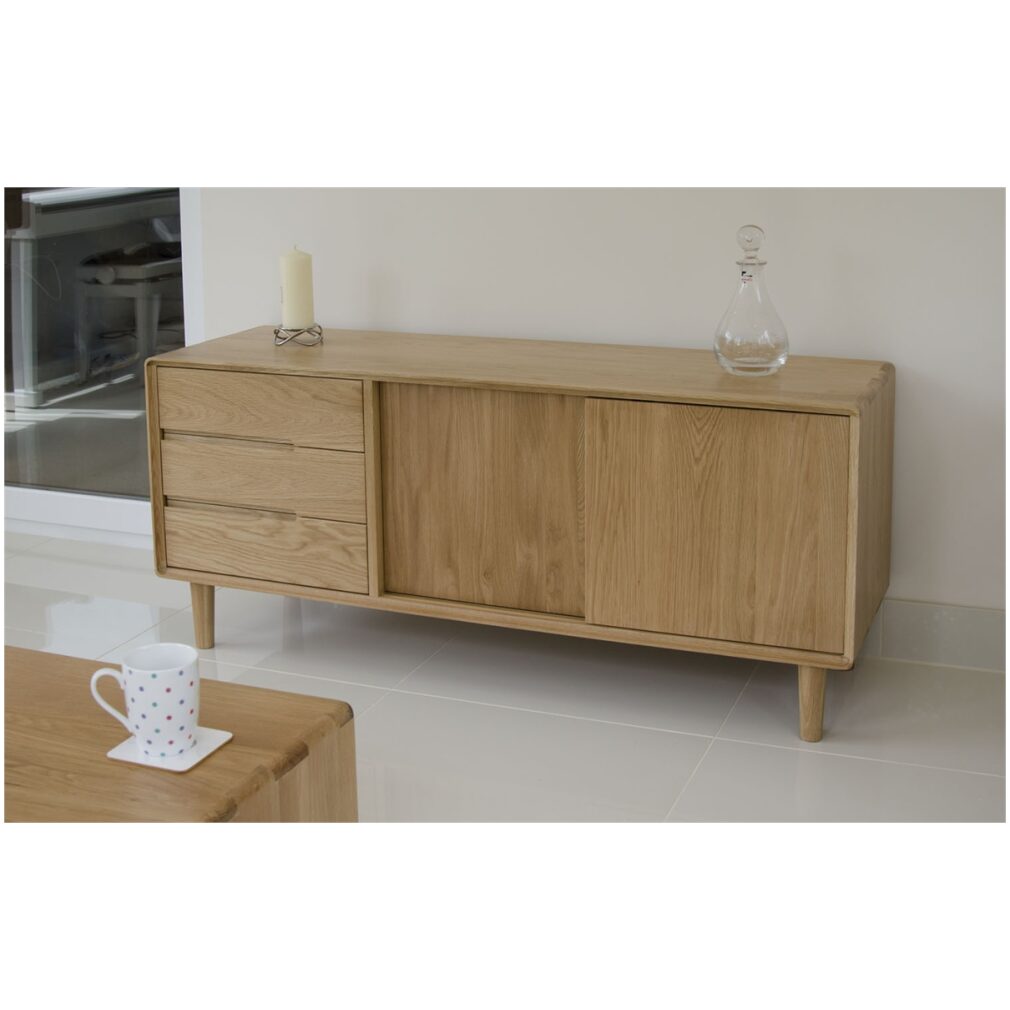 Scandic Wide Unit - Solid Oak