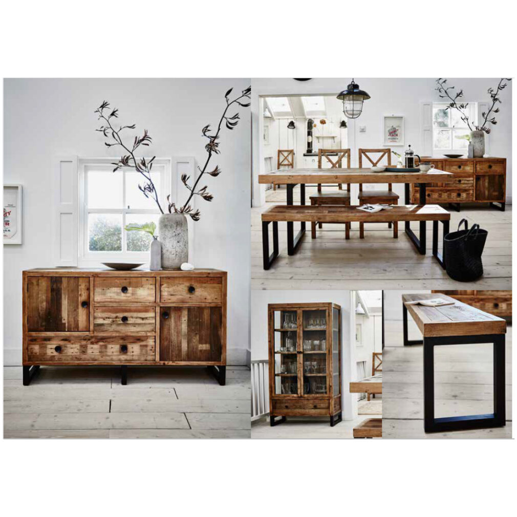 Nixon Dining Furniture - 140cm FULLY Extending Dining Table