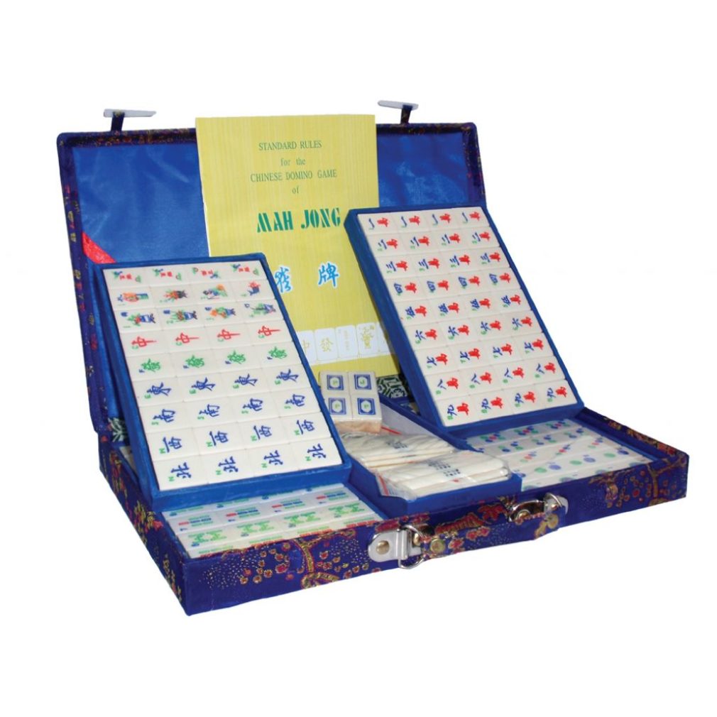 Mah-jong set Brocade - Large - Blue