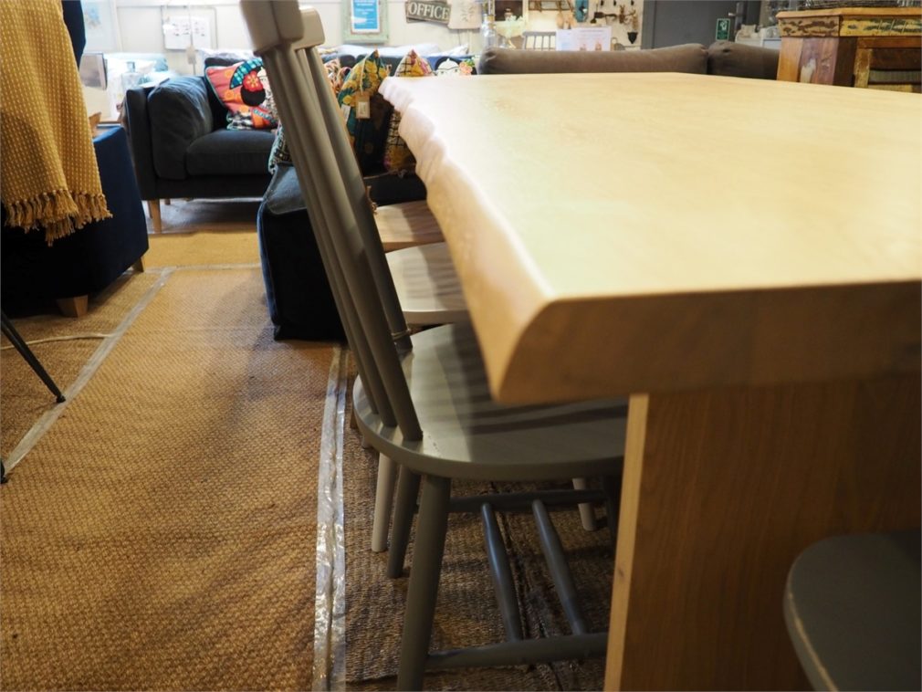 Malmo 210cm Dining Table - now 65% Off - with Spindle back chair offer