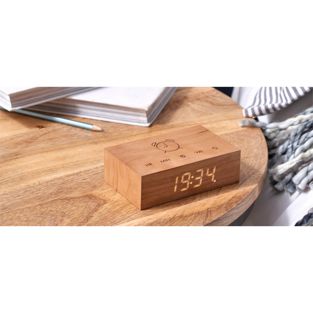 Gingko Flip Cilck Clock - Cherry