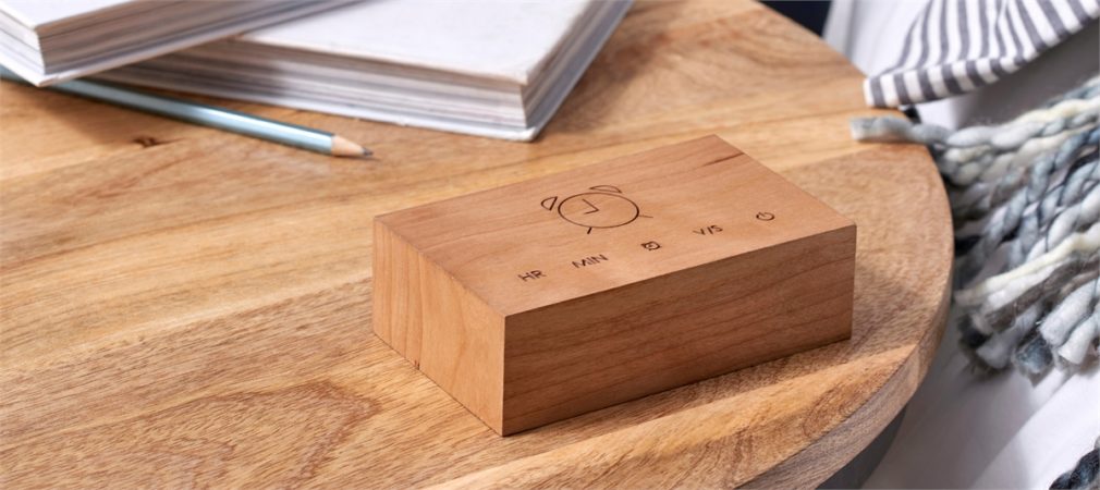 Gingko Flip Cilck Clock - Cherry