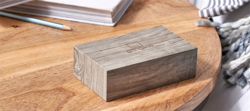 Gingko Flip Cilck Clock - Ash