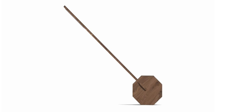Gingko Octagon One Desklight - Walnut