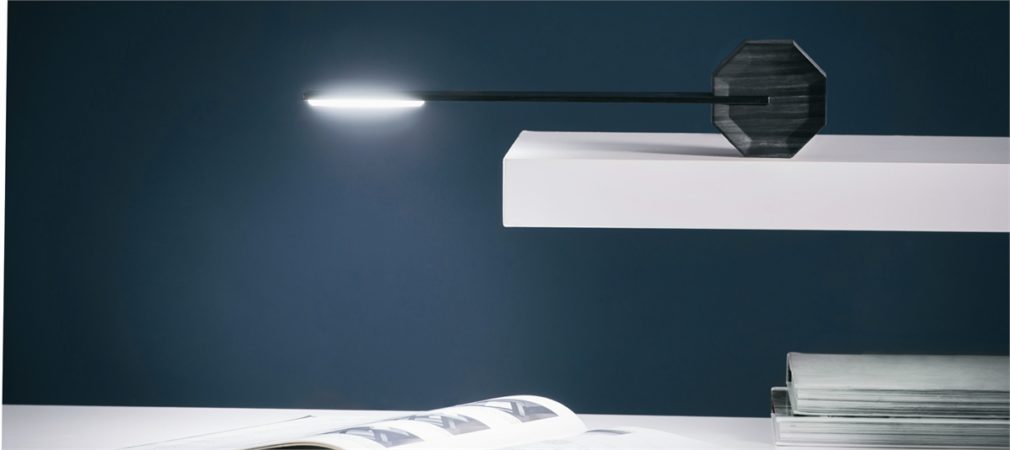 Gingko Octagon One Desklight - Black
