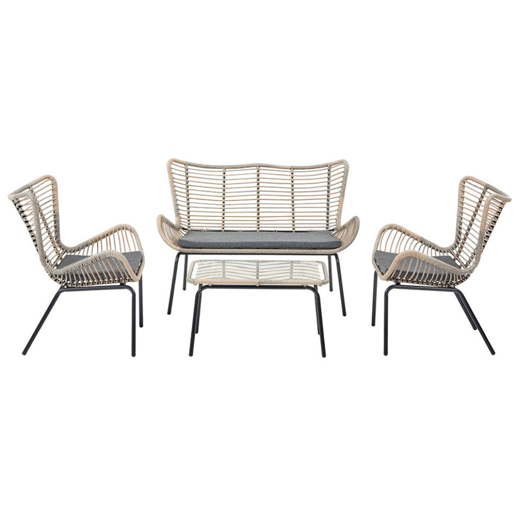 Fairfield 4 Piece Seating Set - Outdoor  Rattan Furniture