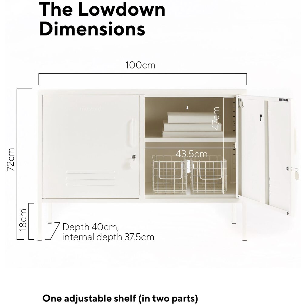 Lowdown Locker by Mustard Made - White