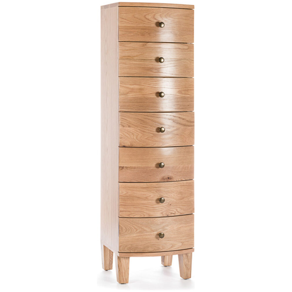 7 Drawer Slimboy - Portland Oak Bedroom Furniture