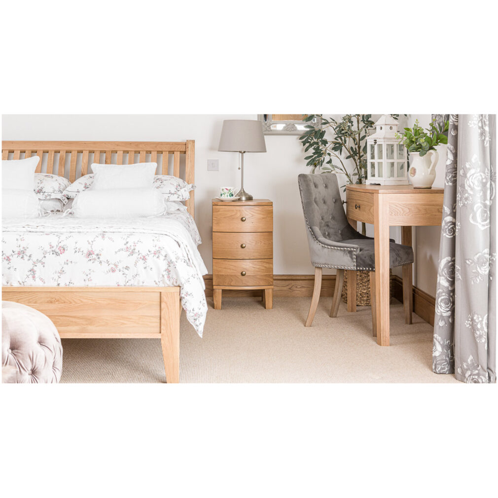Double Bed Frame - Portland Oak Bedroom Furniture