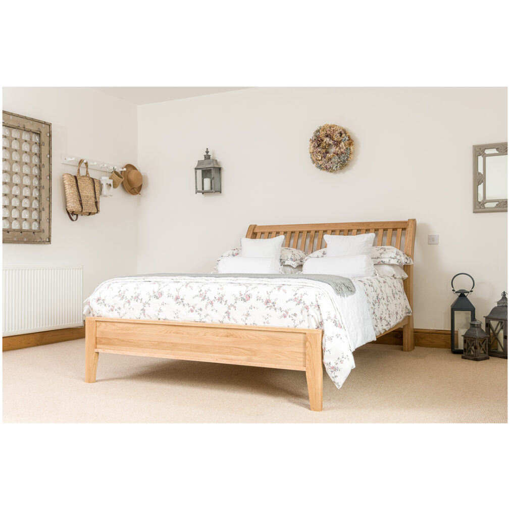 Double Bed Frame - Portland Oak Bedroom Furniture