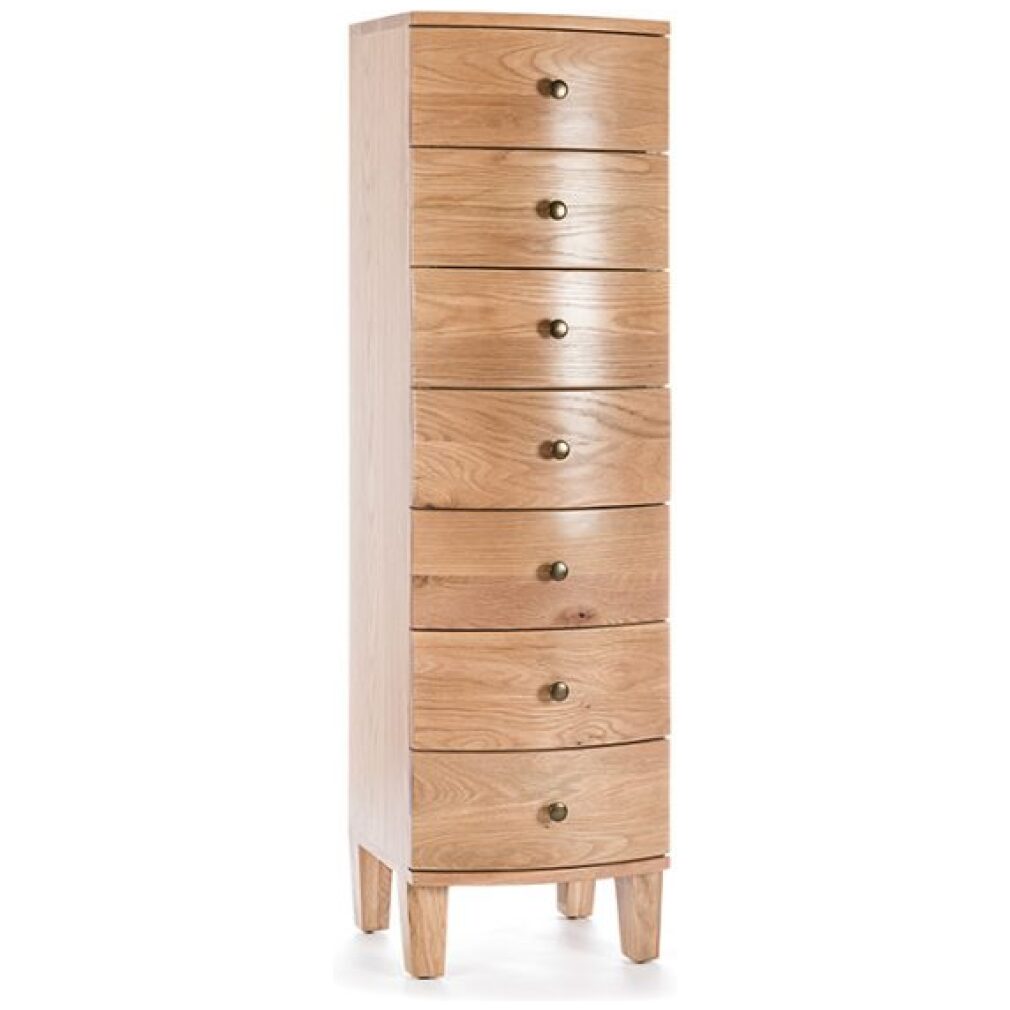 7 Drawer Slimboy - Portland Oak Bedroom Furniture