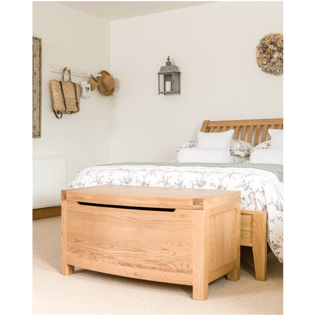 Blanket Box - Portland Oak Bedroom Furniture