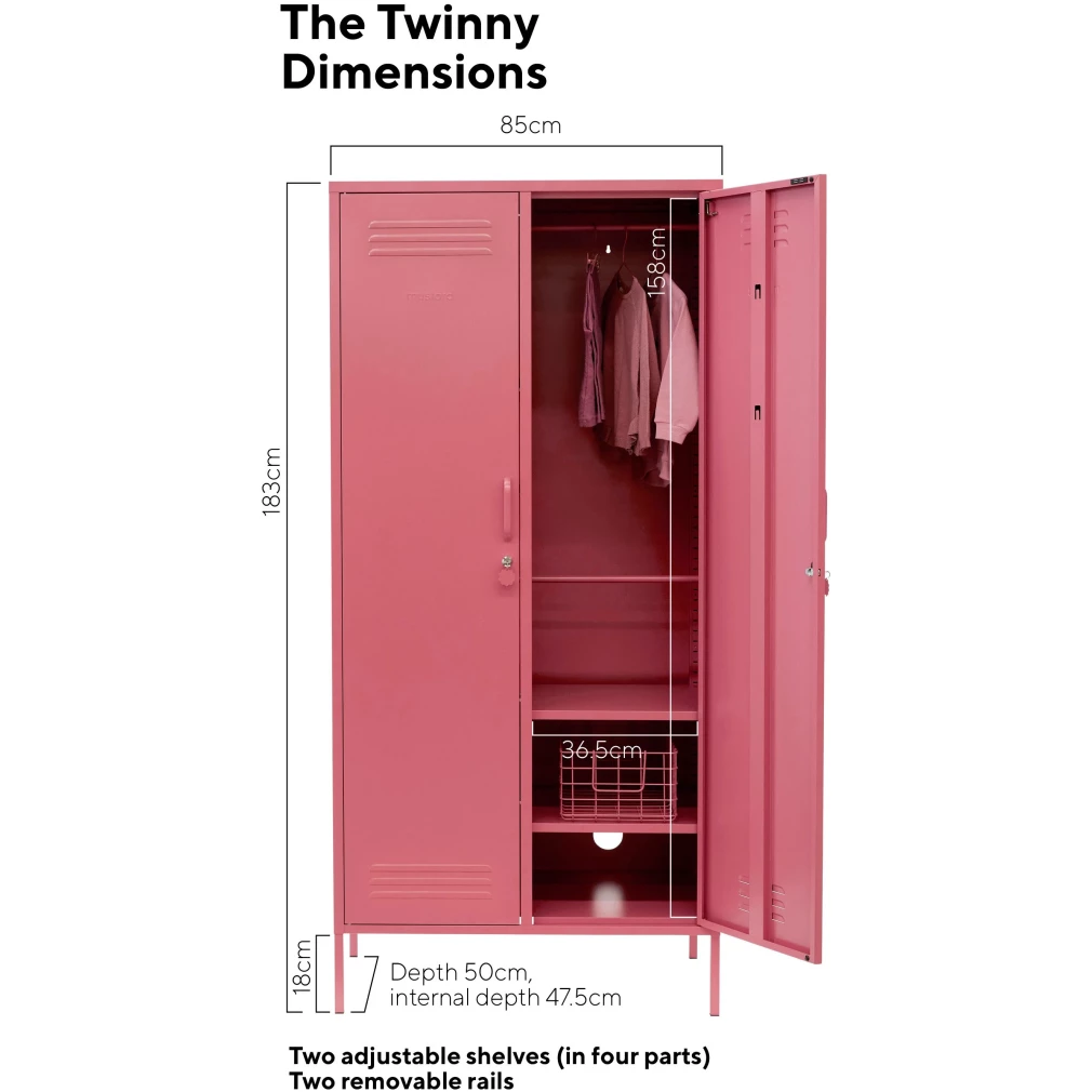 Twinny Locker by Mustard Made - Berry