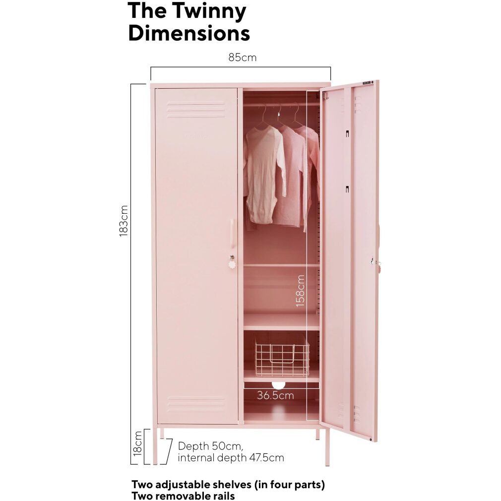 Twinny Locker by Mustard Made - Blush