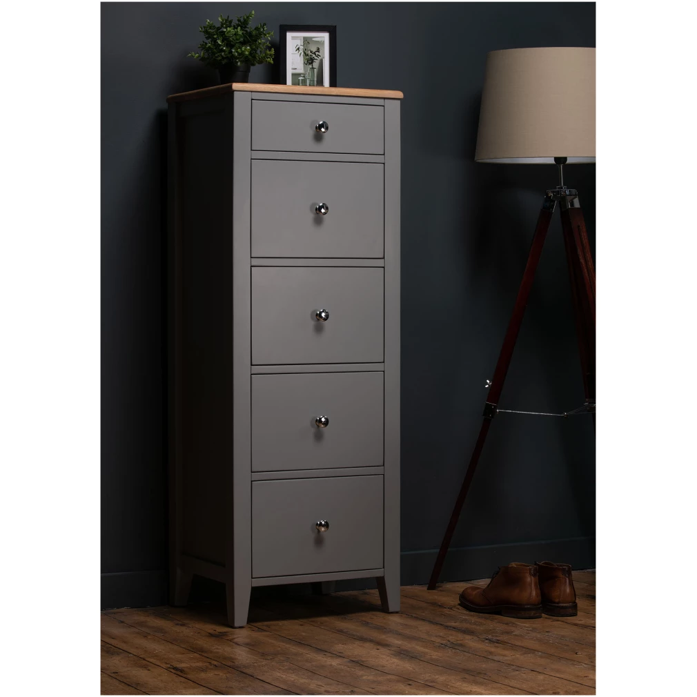 5 Drawer Chest Tall boy - Clifton Bedroom Range - Now 25% off!