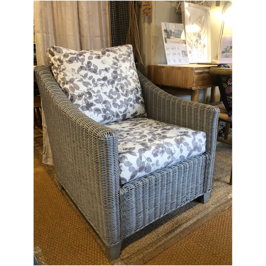 Ex Display Dijon Armchair in Grey - Cane Furniture by Desser