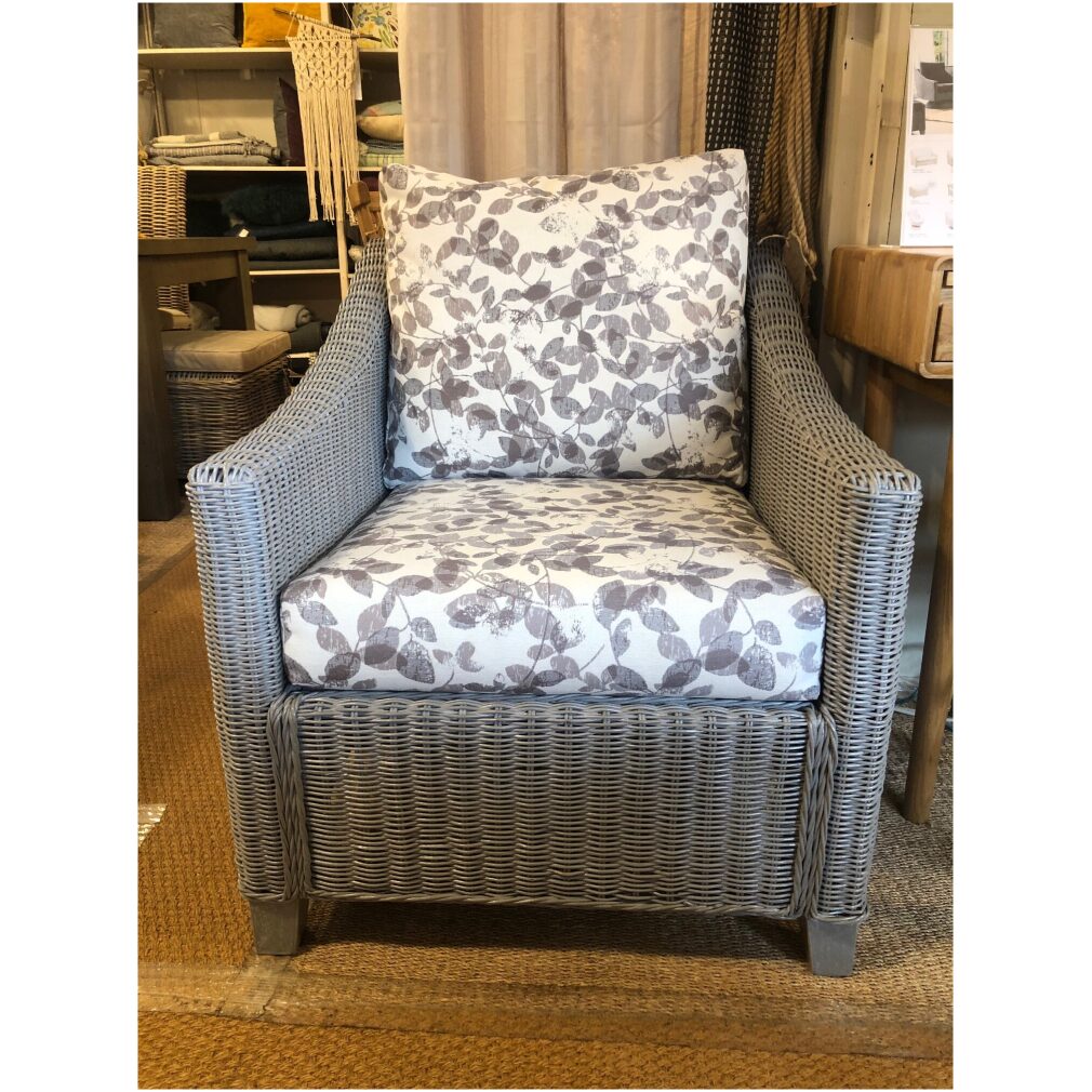 Ex Display Dijon Armchair in Grey - Cane Furniture by Desser