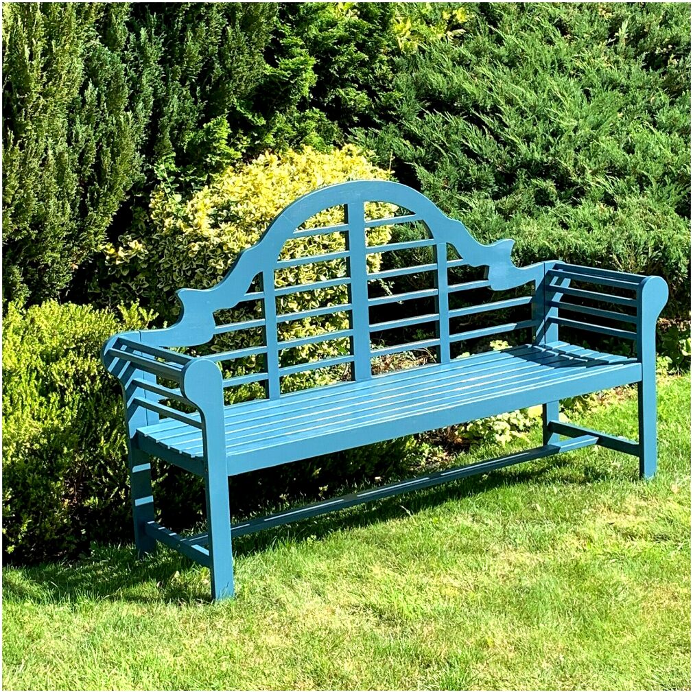 Lutyen Navy Blue Outdoor Bench - 180cm wide