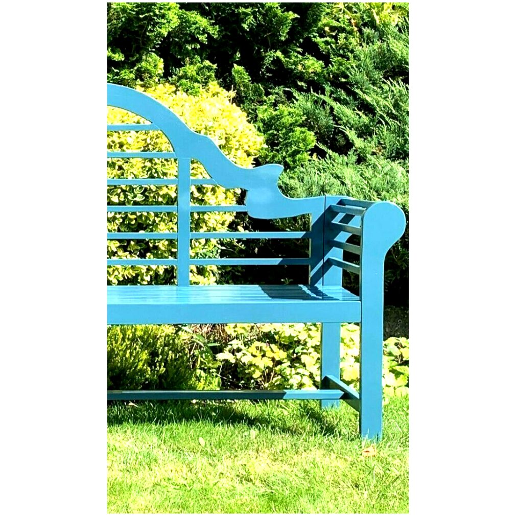 Lutyen Navy Blue Outdoor Bench - 180cm wide