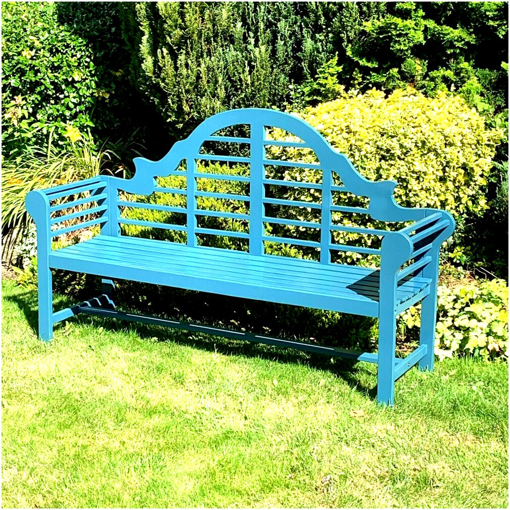Lutyen Navy Blue Outdoor Bench - 180cm wide