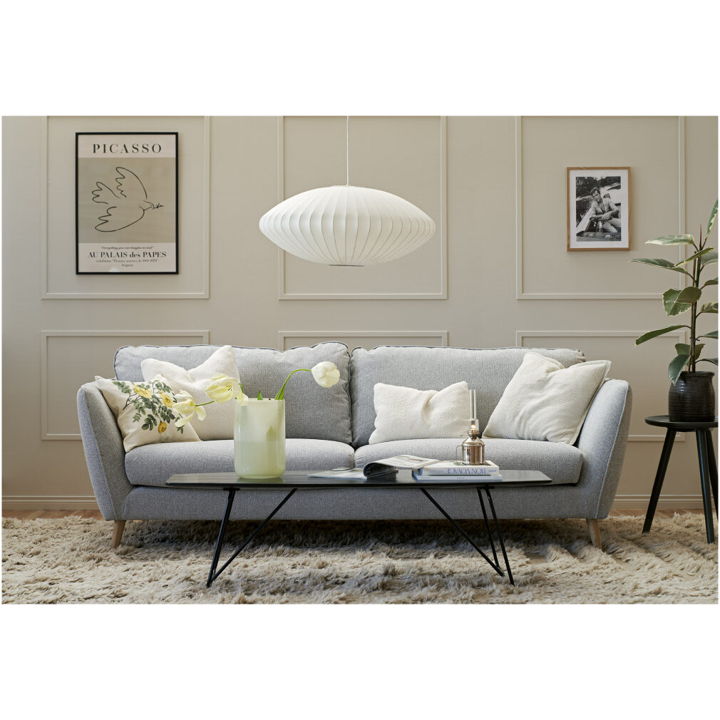 Stella 3 seater Sofa in Caleido Grey Beige by Sits - EX DISPLAY