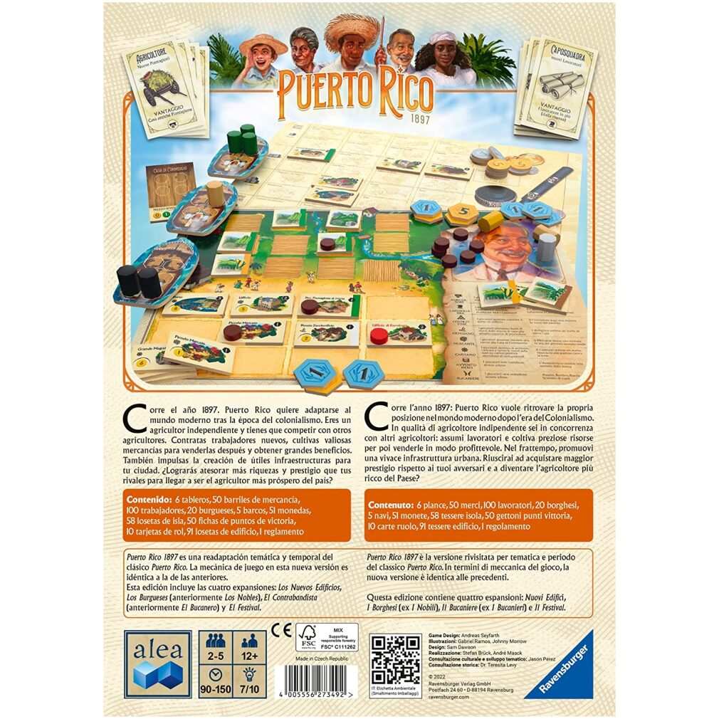 Puerto Rico 1897 Game - Ravensburger edition