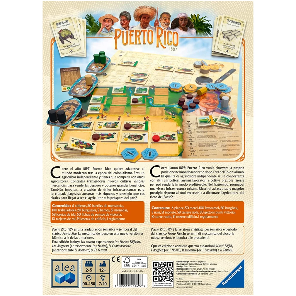 Puerto Rico 1897 Game - Ravensburger edition