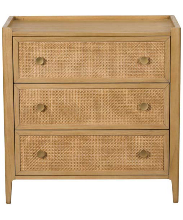 Bali Bedroom Range - 3 Drawer Chest - EX Display