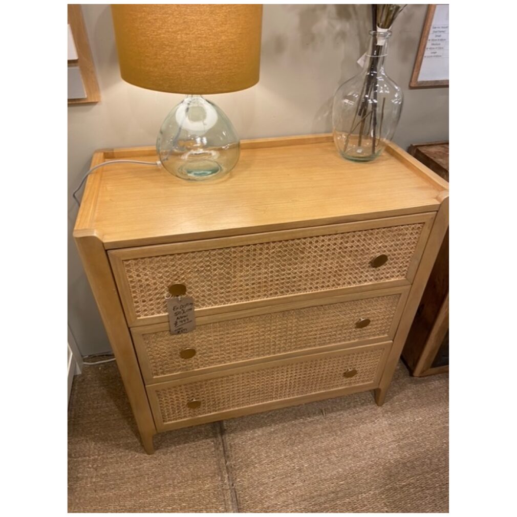 Bali Bedroom Range - 3 Drawer Chest - EX Display
