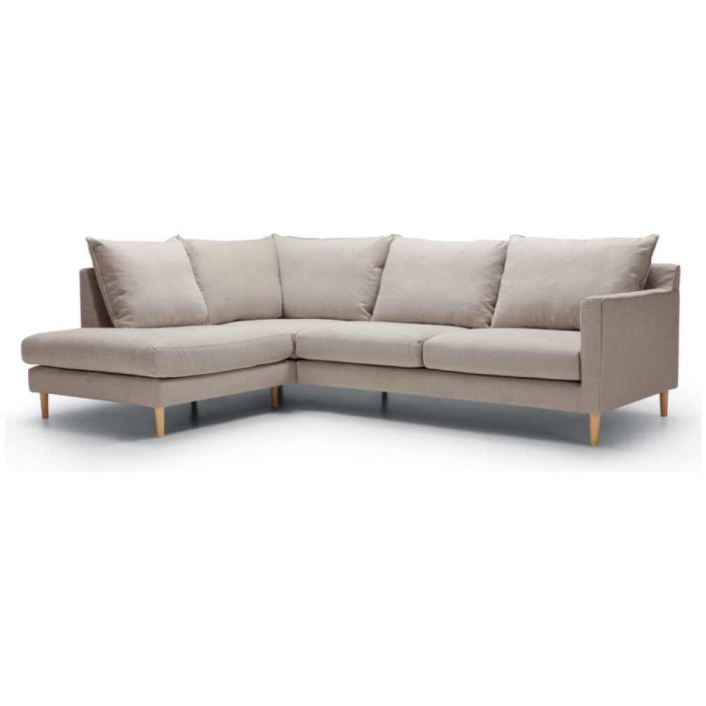 Sally set 1 left Corner sofa by Sits - in Caleido L-beige