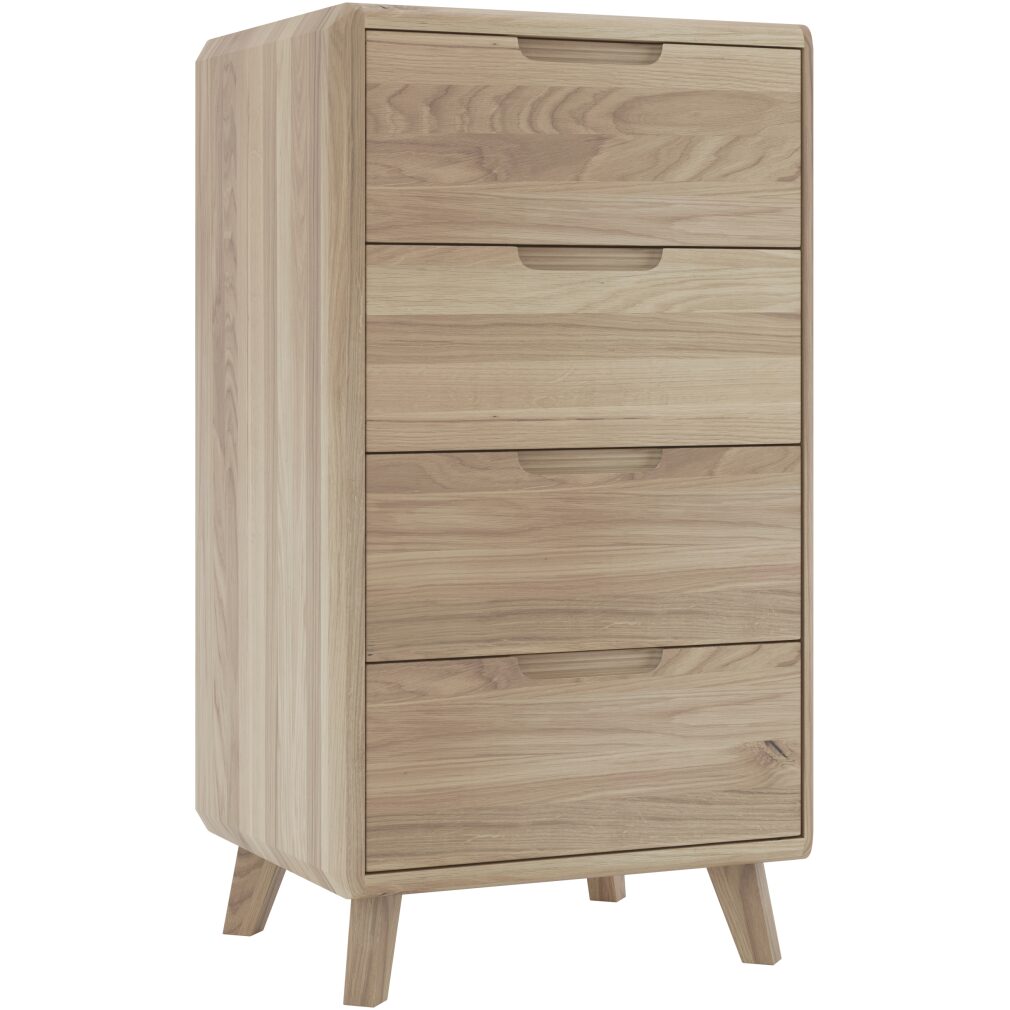 4 Drawer Chest Slim - Como Bedroom Furniture Range