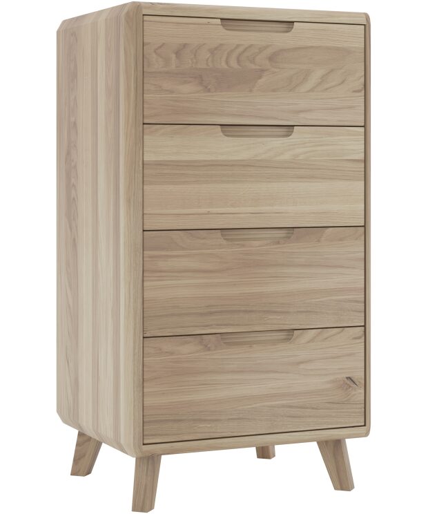 4 Drawer Chest Slim - Como Bedroom Furniture Range