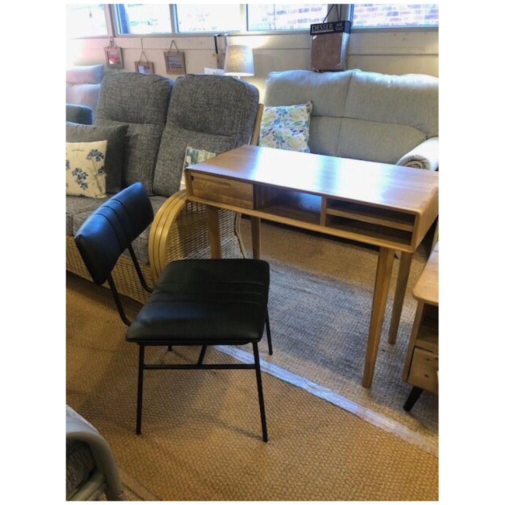 Ex Display - Scandic Computer Desk - Solid Oak + Maxwell Chair - 25% Off