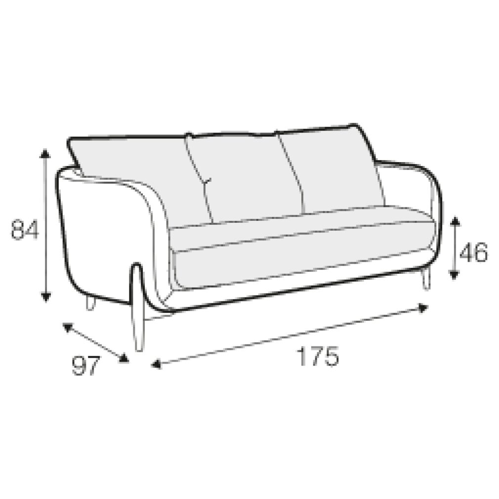 Jenny 2 seater Sofa by Sits