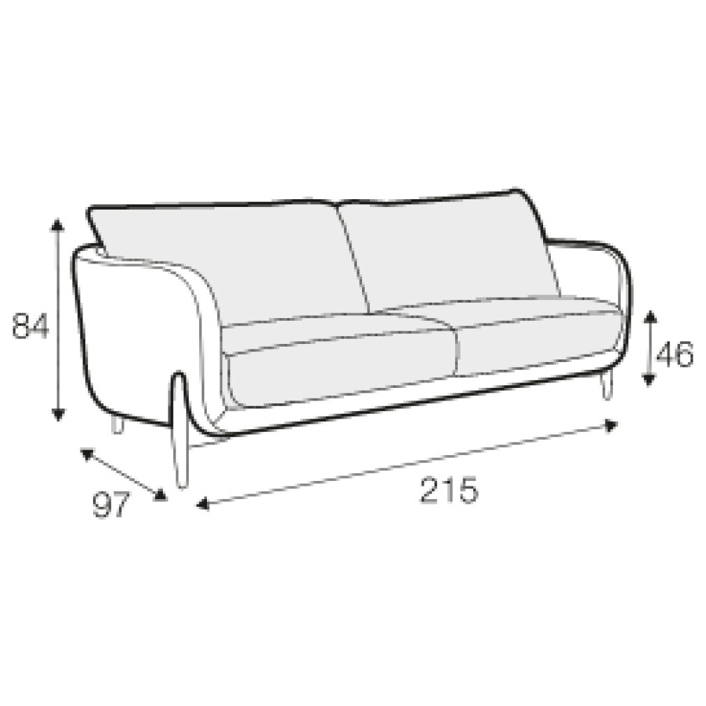Jenny 2 seater Sofa by Sits