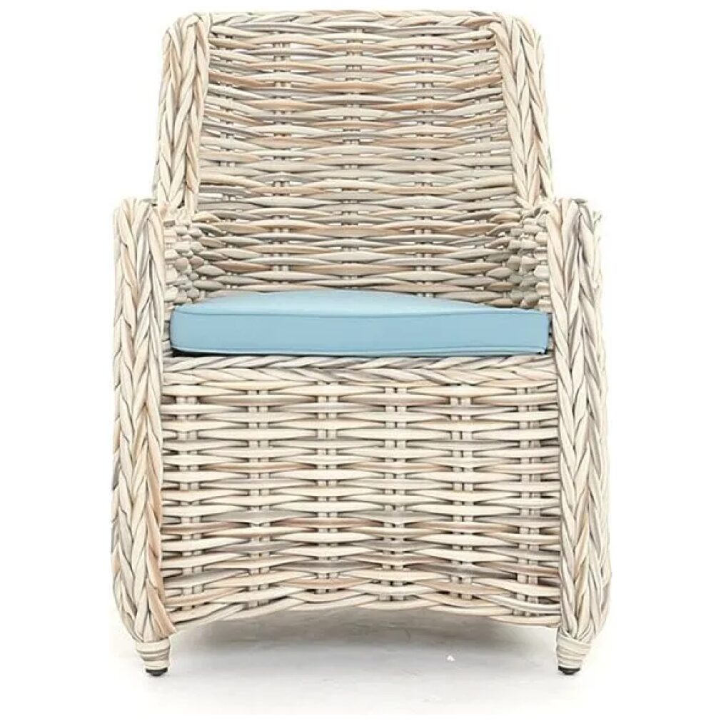 EX DISPLAY Tuscany Outdoor Garden Furniture Range - 2 Seater Sofa + Cover + Side Table + Carver Chair
