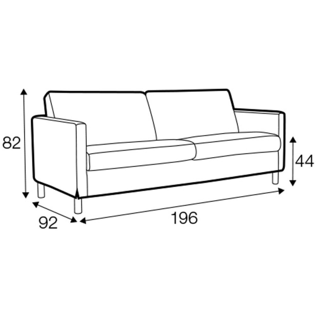 Impulse 2.5 seater Sofa by Sits - in Bellis Turquoise (196cm wide)