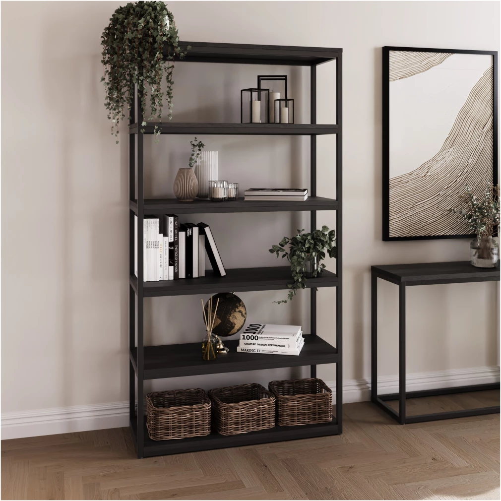 Mono Medium Bookcase In Black