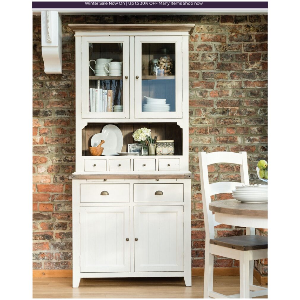 Complete Dresser - Cotswold Dining Furniture includes sideboard and dresser top - zero delivery