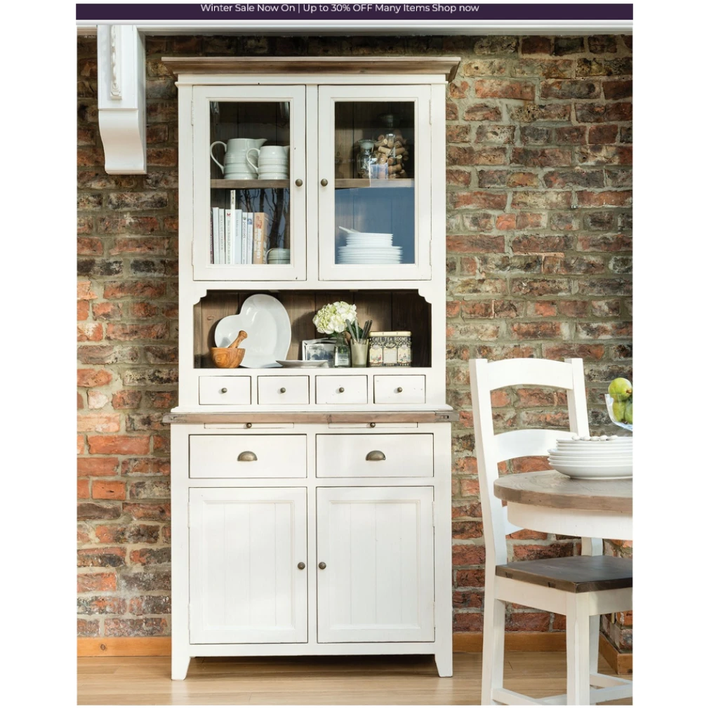 Complete Dresser - Cotswold Dining Furniture includes sideboard and dresser top - zero delivery