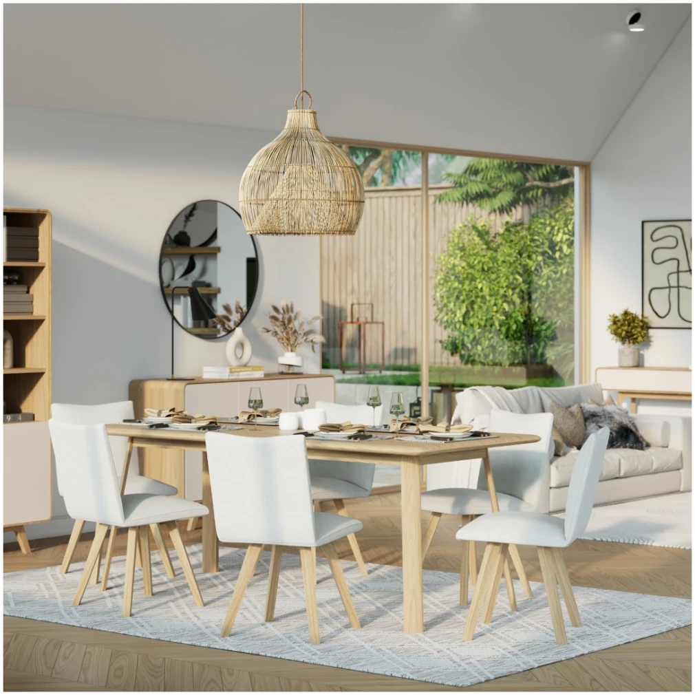 Milano Dining Chair - Asiago - Como - Linen Fabric