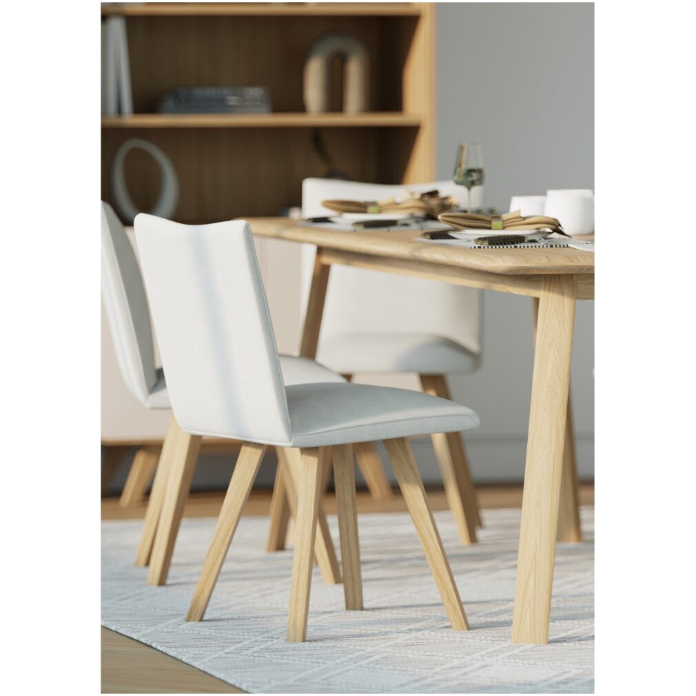 Milano Dining Chair - Asiago - Como - Basalt Fabric