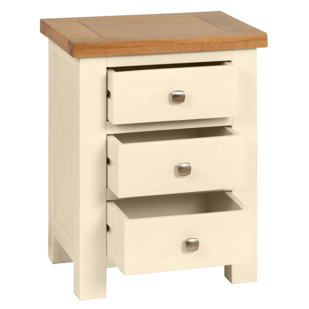 3 Drawer Bedside - Dorset Painted Bedroom Range