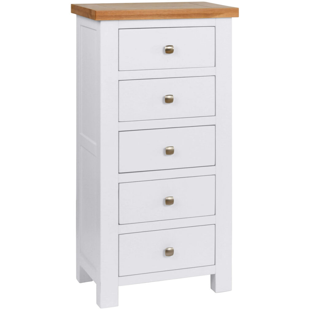 5 Drawer Tall Chest - Dorset Painted Bedroom Range