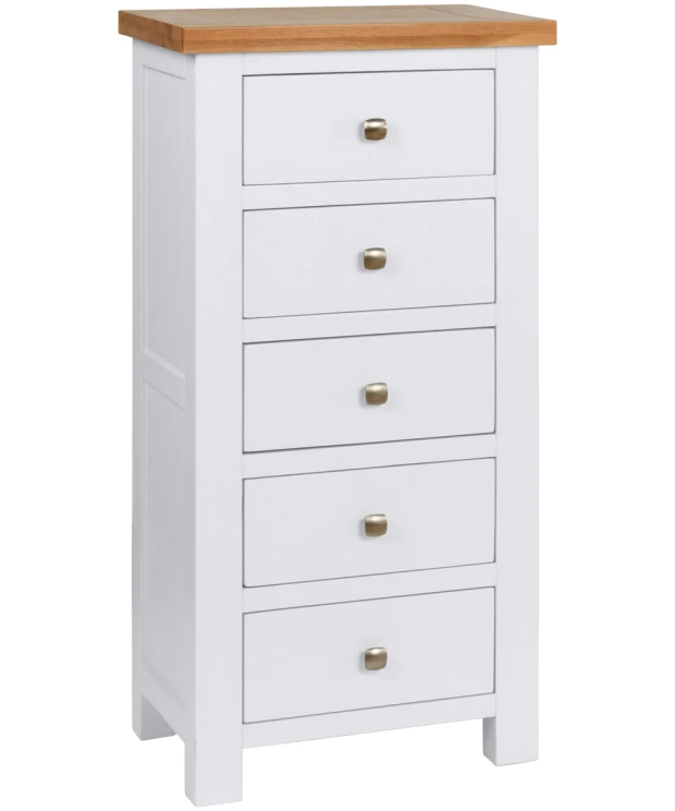 5 Drawer Tall Chest - Dorset Painted Bedroom Range