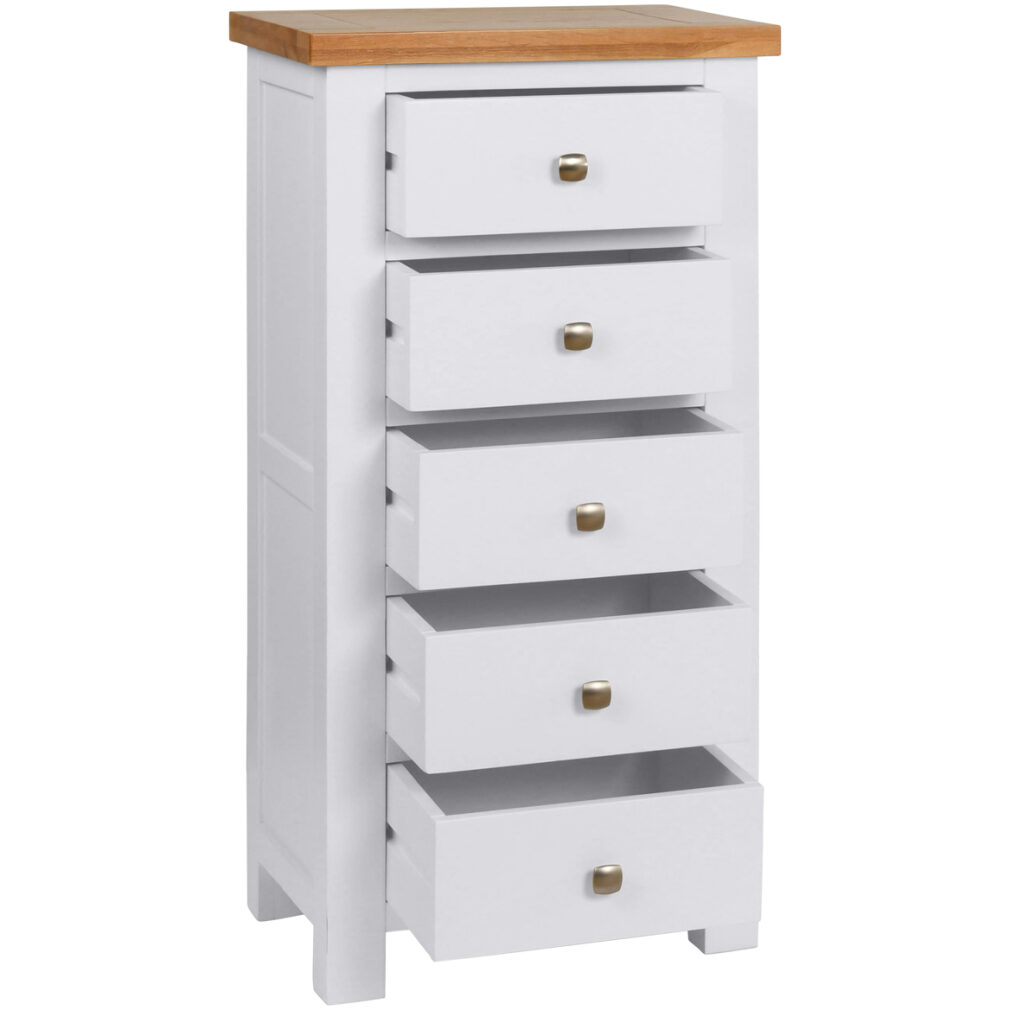 5 Drawer Tall Chest - Dorset Painted Bedroom Range