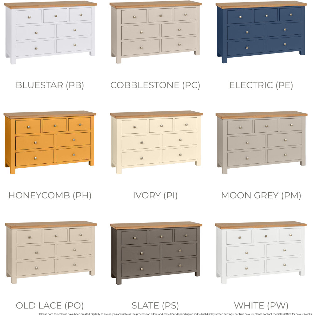 3 Over 4 Chest - Dorset Painted Bedroom Range